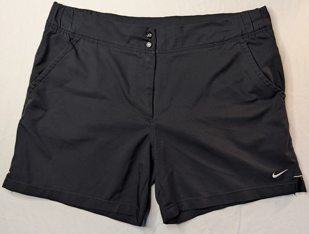 Nike FitDry Athletic Shorts 5" Inseam M Black Workout Running Outdoors Gorpcore